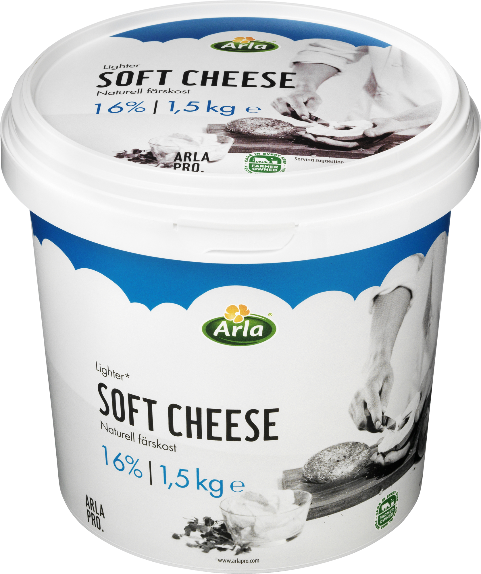 Cream cheese nature 16% 1.5kg - Spécial tartine