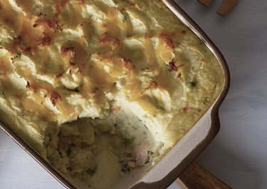 Timbal de verduras con Arla Mozzarella Rallada