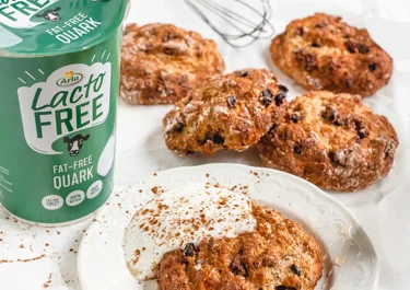 Lactosevrije kwarkbollen