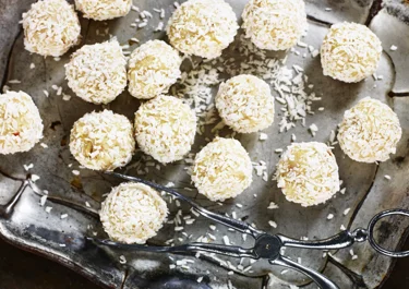 Vit tryffel med smak av äpple och kanel