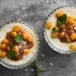 Höstpannacotta med tre olika toppingar