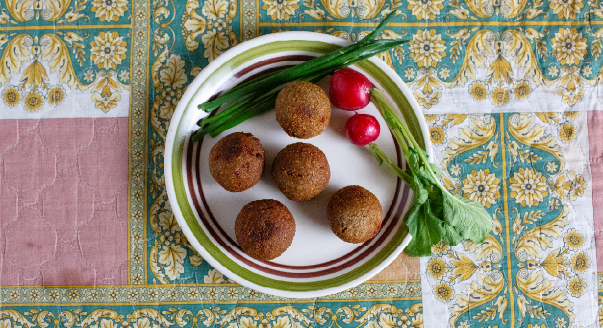 Kibbet Batata with Cheese