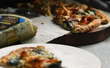 Danish Blue Cheese and BBQ Chicken Pizza