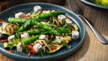 Courgette- en aspergesalade