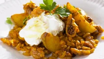 Dinkel med saffran