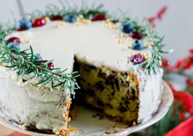 Βασιλόπιτα με γλάσο τυριού κρέμα