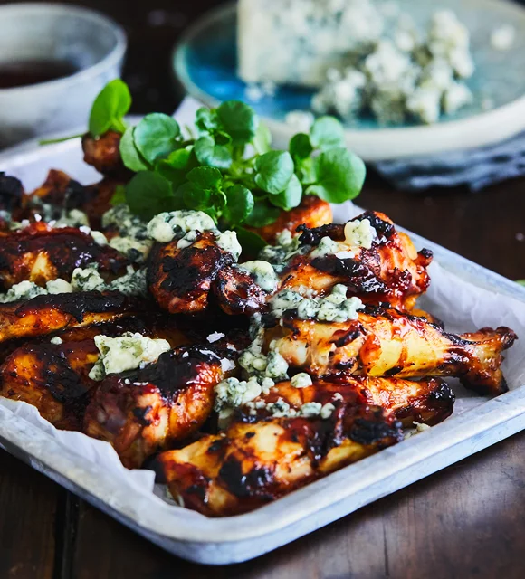 Ailes de poulet barbecue au fromage bleu