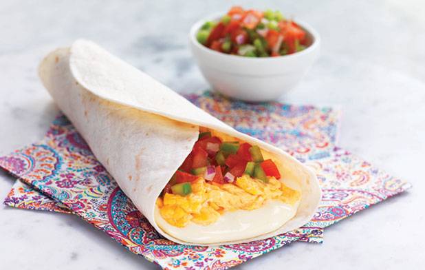 فطور البوريتو بالجبنة