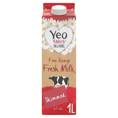 Yeo Valley Organic Skimmed Milk Carton 1L