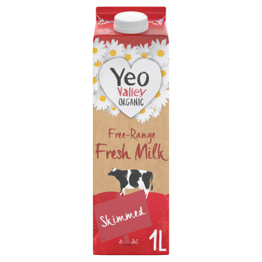 Yeo Valley Organic Skimmed Milk Carton 1L