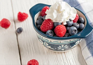 White Chocolate Cream with Berries