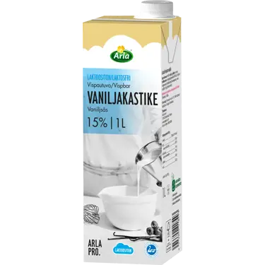 Arla Pro vaniljakastike laktoositon 1L (UHT)