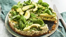 Grön potatischeesecake