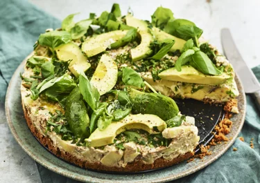 Grön potatischeesecake