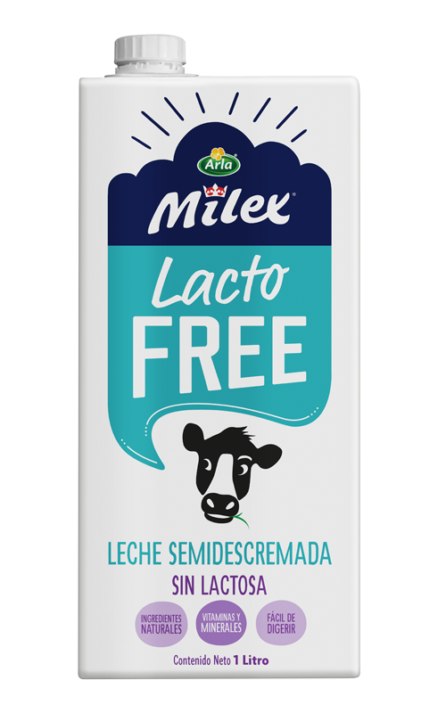 Leche Sin Lactosa Semidescremada 1L
