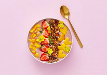 Smoothie bowl aardbei