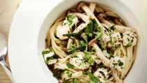Spaghetti met paddenstoelen