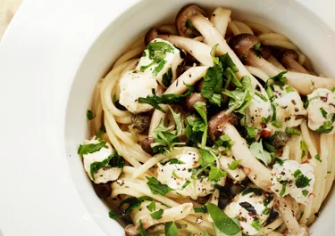 Spaghetti met paddenstoelen