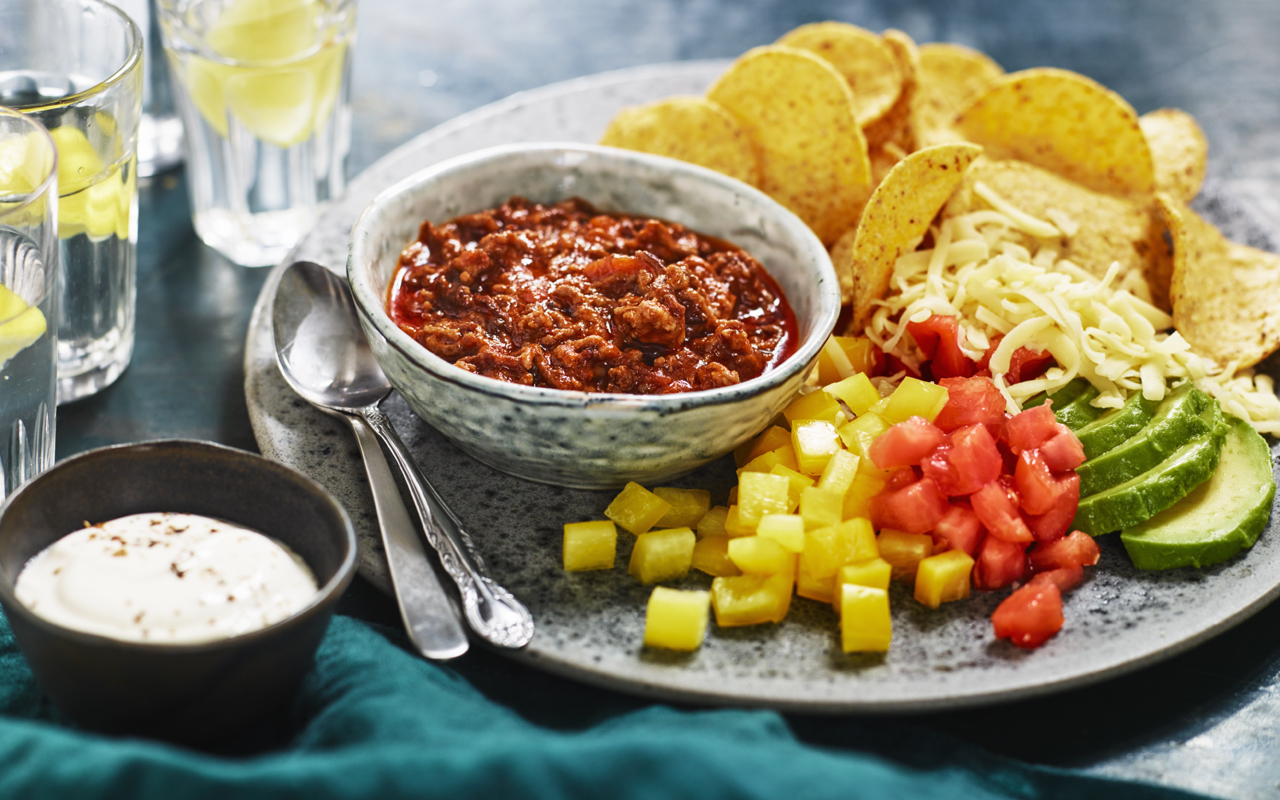 Nachot tacojauhelihalla