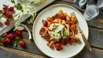 Gnocchi med salciccia