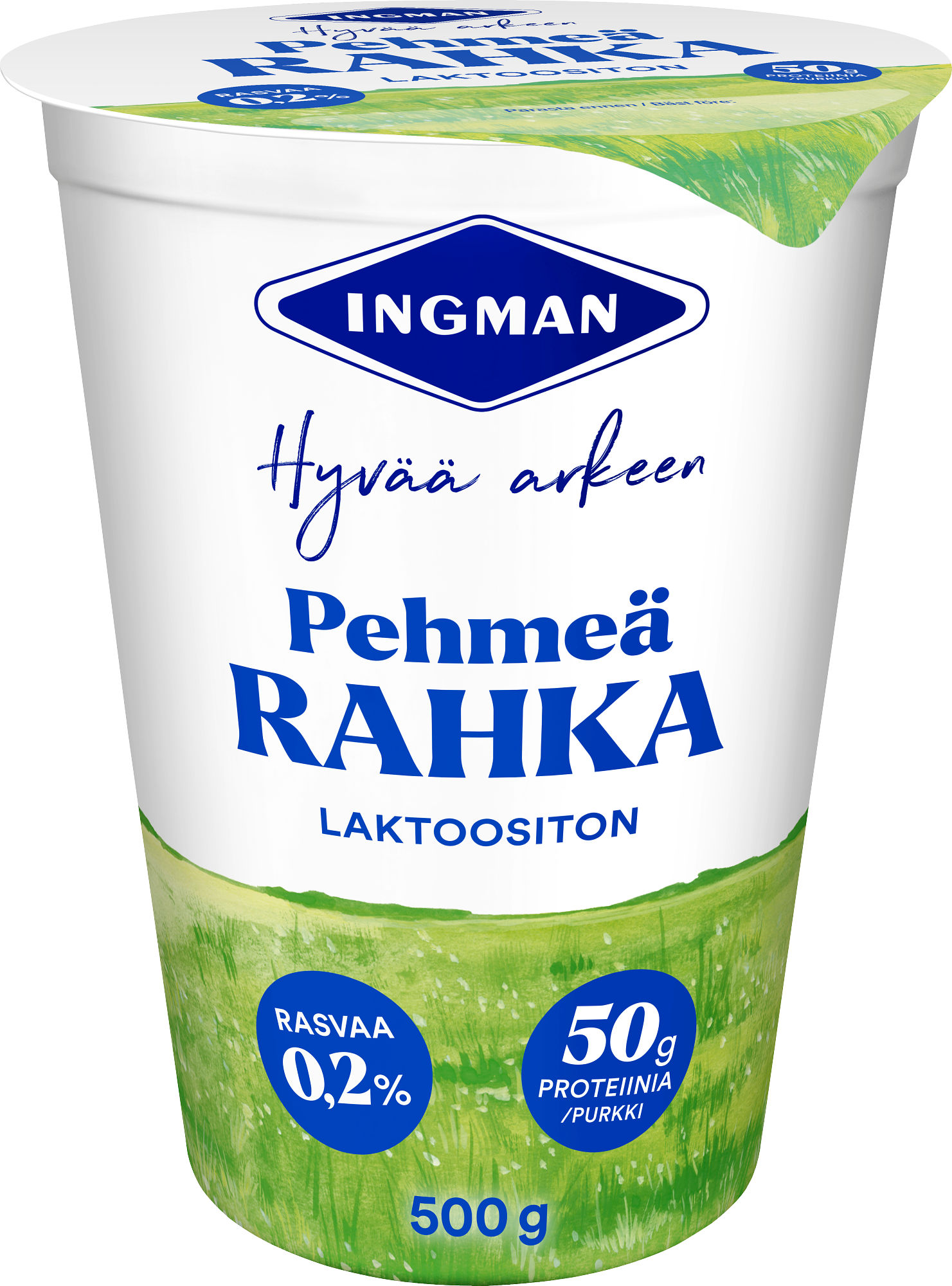 Ingman pehmeä mieto maitorahka 500g laktoositon