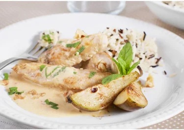 Päronkyckling med sting