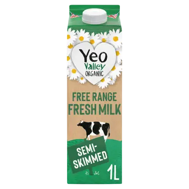 Yeo Valley Organic Semi Skimmed Milk Carton 1L