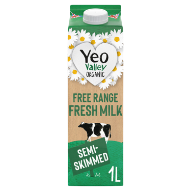 Yeo Valley Organic Semi Skimmed Milk Carton 1L