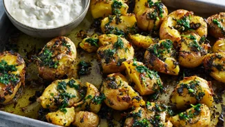 Smashed potatoes