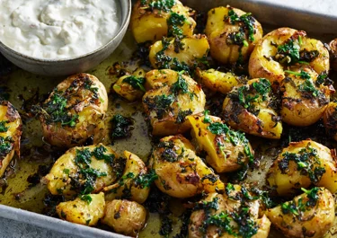 Smashed potatoes