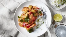 Korv stroganoff med spiskummin