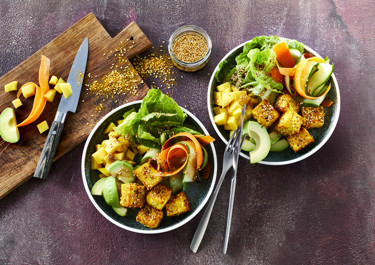 Buddha-bowl med paneer