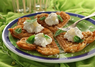 Kokosvåfflor med lime