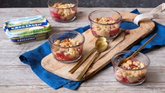 Mini-Pflaumen-Crumbles