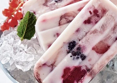 Helados de fruta con queso Arla Natural de untar