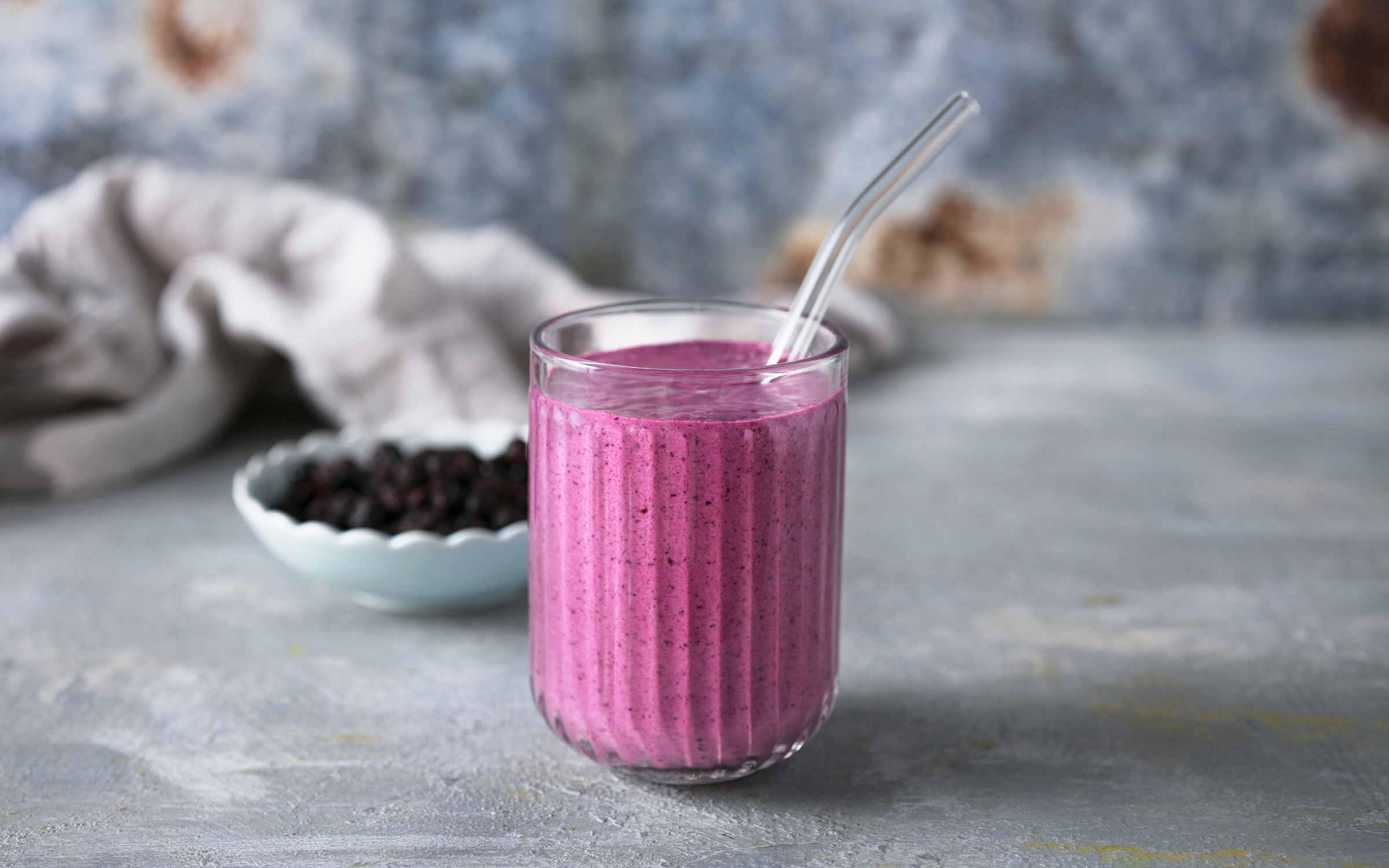 Blåbärssmoothie med kvarg