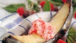 Grillade bananer med hallonsmör