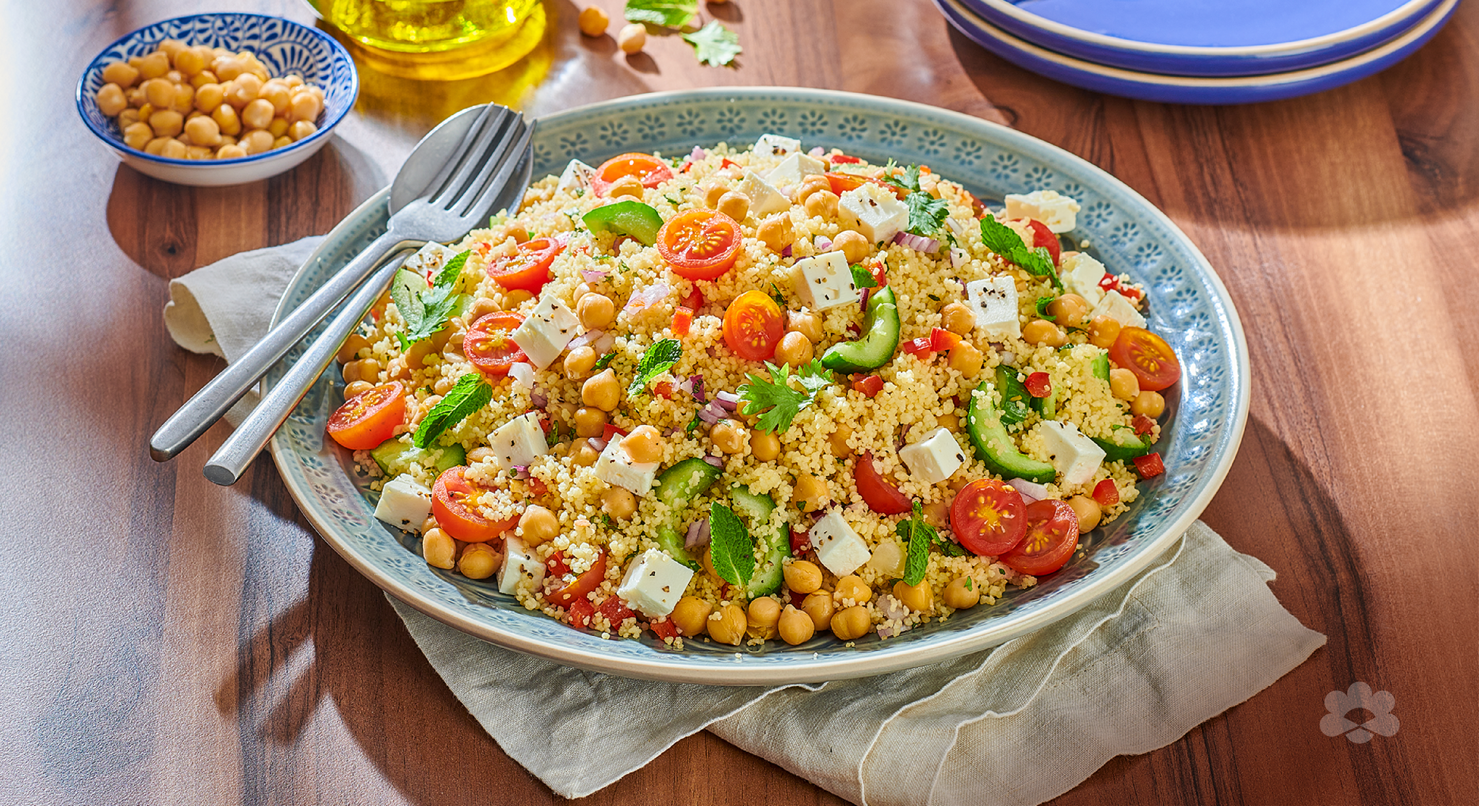 Couscous Salad with Feta Cheese