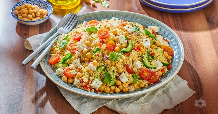 Couscous Salad with Feta Cheese