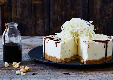 Blue cheesecake med pepparkaksbotten