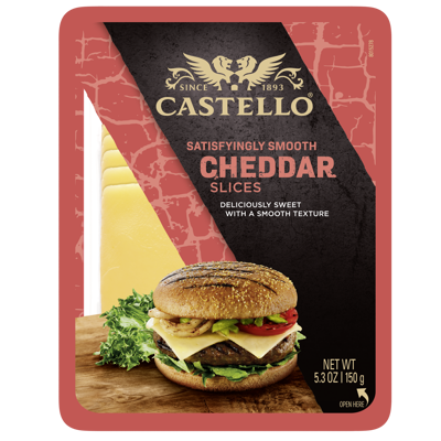 Castello® Burger Cheddar juustoviipaleet