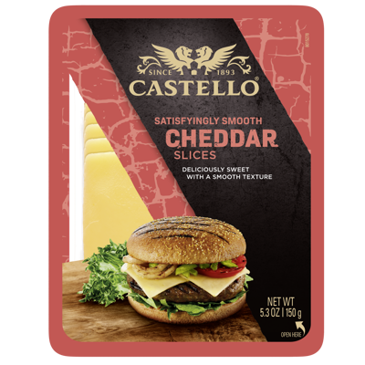 Castello® Burger Cheddar juustoviipaleet
