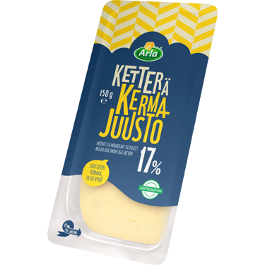 Arla ketterä kermajuusto 17% viipale 150g