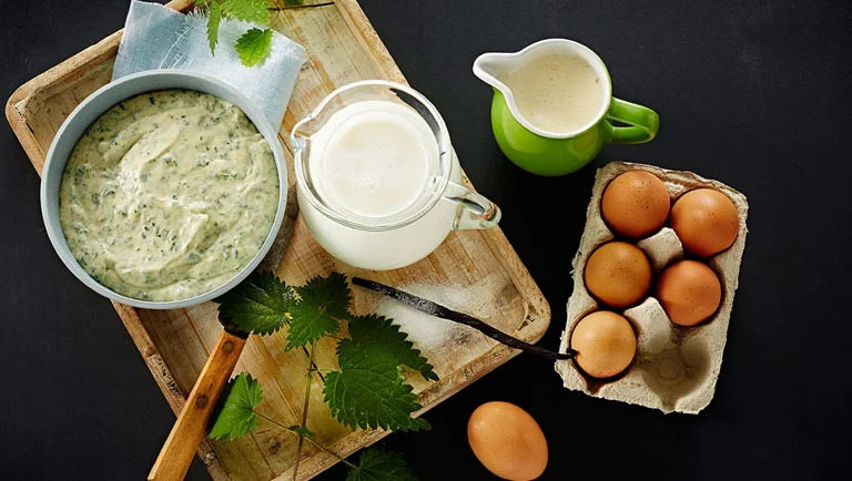 Brændenælde creme anglaise