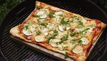 Gegrilde pizza