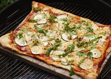 Grilled pizza