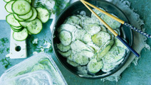 Krämig gurksallad