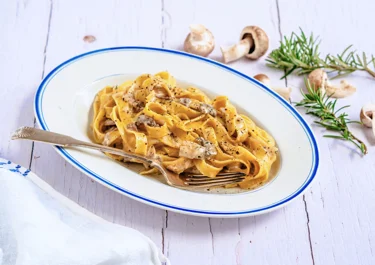 Romige paddenstoelenpasta