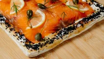 Crocante de salmón con Queso de Untar finas hierbas de Arla