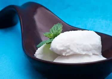Coconut Parfait with Mint